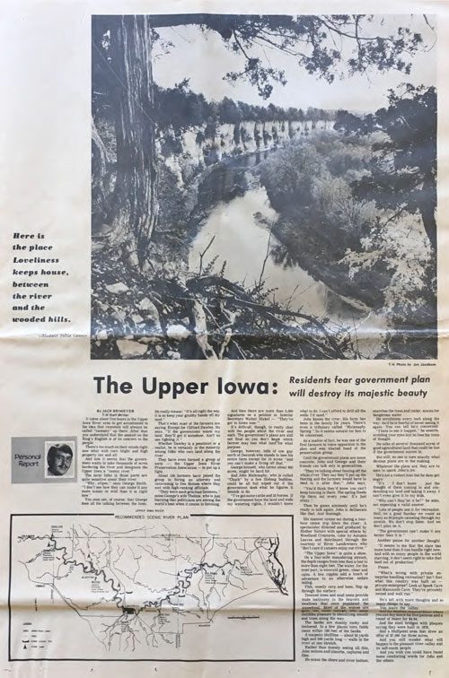 The Upper Iowa – Jack Brimeyer – Dubuque Telegraph Herald