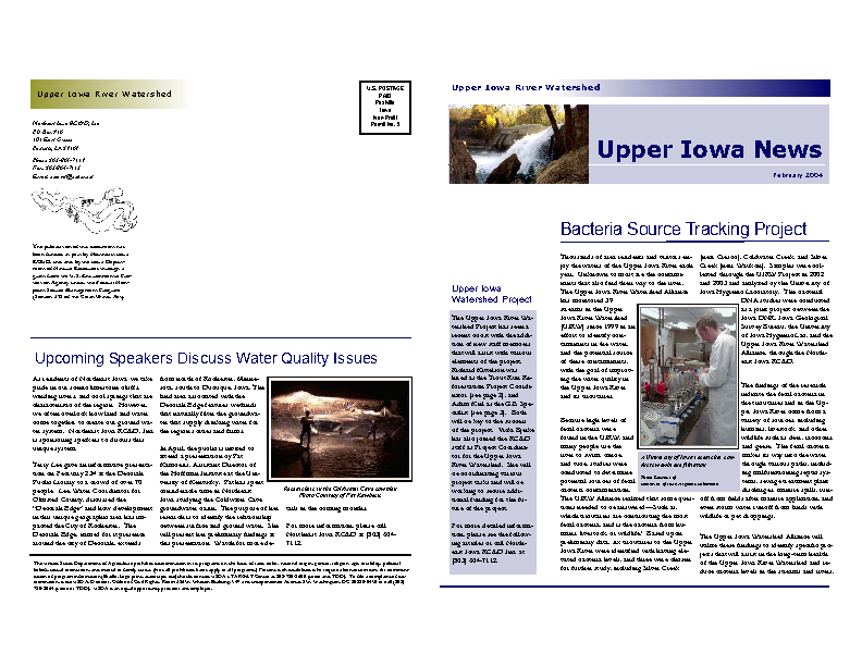 Upper Iowa Newsletter Feb 2004