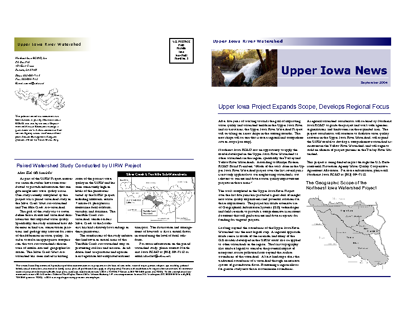 Upper Iowa Newsletter Sep 2004