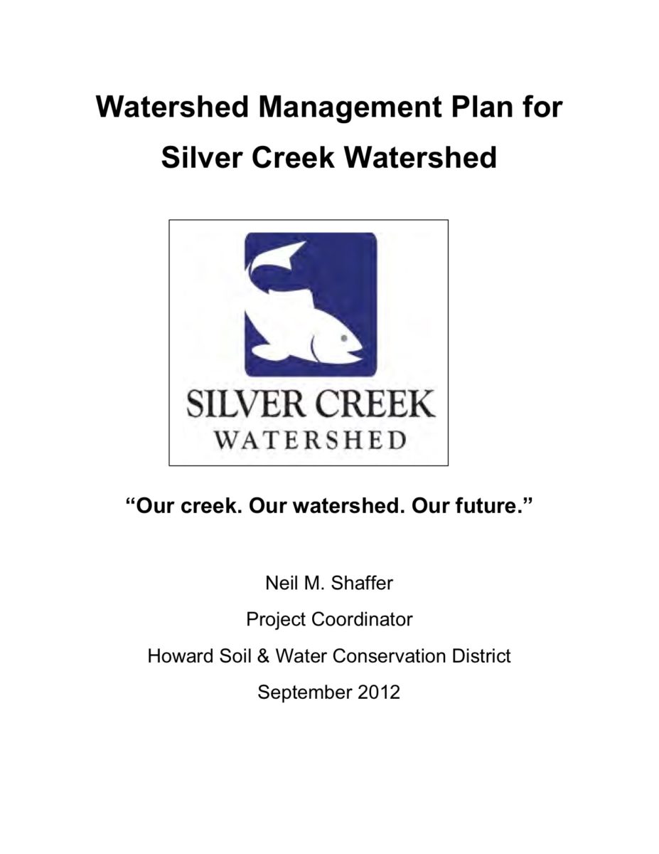 Silver Creek Watershed Management Plan