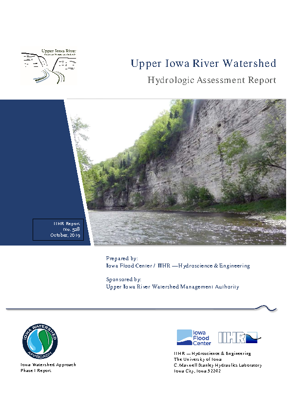 Upper Iowa River Watershed_Hydrologic Assessment